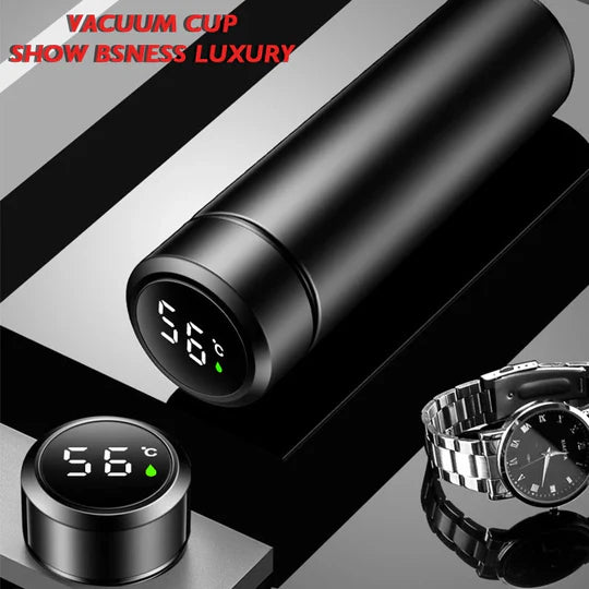 Smart Thermos Cup with Temperature Display 304 Stainless Steel Insulated Water Cup Business Gift Smart Temperature Bottles Water